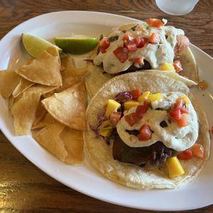 avocado tacos (no corn and beans this time)  at Dory Deli in Newport Beach