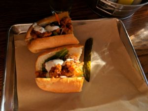 vegan buffalo sandwhich at Dory Deli in Newport Beach