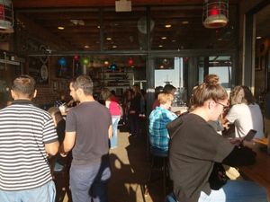 bar at Dory Deli in Newport Beach