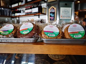 Biscuits on the counter at Dory Deli in Newport Beach
