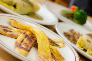 Grilled plantain at Flavours of the Caribbean in Ottawa