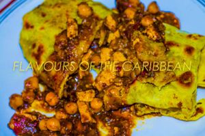 Jerk tofu roti! at Flavours of the Caribbean in Ottawa