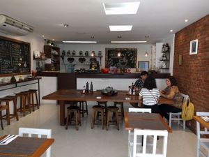 View from the door  at Naturalie Bistro in Rio De Janeiro