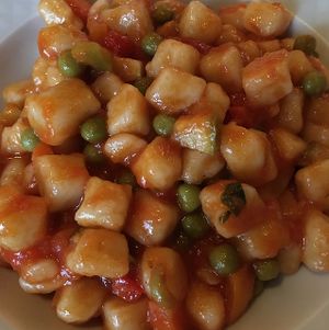 Gnocchi with vegetables  at Casa Scaparone in Alba
