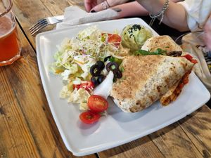 Wrap at Lokal Vegan Bistro in Warsaw