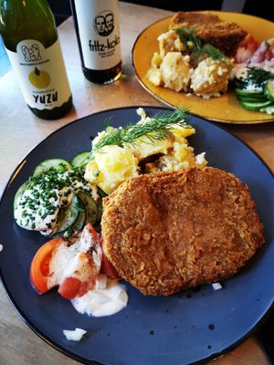 Traditional veganised polish dishes at Lokal Vegan Bistro in Warsaw