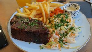 Sticky seitan ribs  at Lokal Vegan Bistro in Warsaw