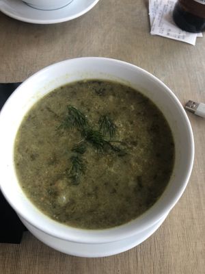 Zupa szczawiowa   at Lokal Vegan Bistro in Warsaw