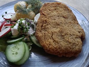 schabowy 🥰😍  at Lokal Vegan Bistro in Warsaw