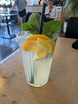 Lemonade at Lokal Vegan Bistro in Warsaw