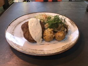 Kotlety   at Lokal Vegan Bistro in Warsaw