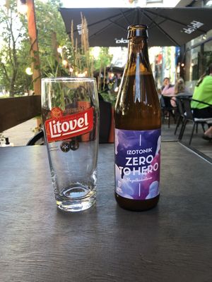 Alcohol free craft beer  at Lokal Vegan Bistro in Warsaw