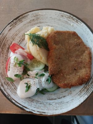 "Schabowy" at Lokal Vegan Bistro in Warsaw