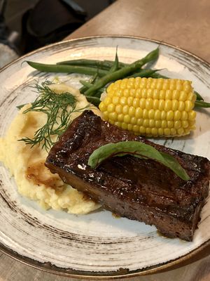 Ribs  at Lokal Vegan Bistro in Warsaw