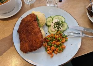 Schabowy wiosenny at Lokal Vegan Bistro in Warsaw