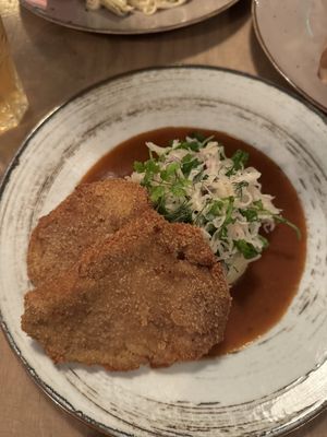 Fried cutlet  at Lokal Vegan Bistro in Warsaw