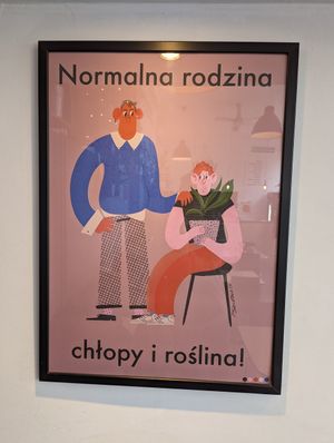 Poster at Lokal Vegan Bistro in Warsaw