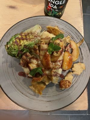 Duck  at Lokal Vegan Bistro in Warsaw