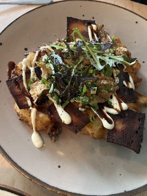 Okinomiyaki   at Lokal Vegan Bistro in Warsaw