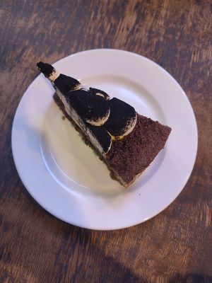 tiramisu cake at Lokal Vegan Bistro in Warsaw