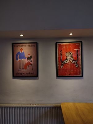 interior at Lokal Vegan Bistro in Warsaw