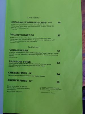 Menu in June 2024 (2/6) at Lokal Vegan Bistro in Warsaw