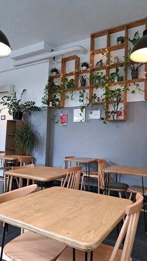 Interior at Lokal Vegan Bistro in Warsaw