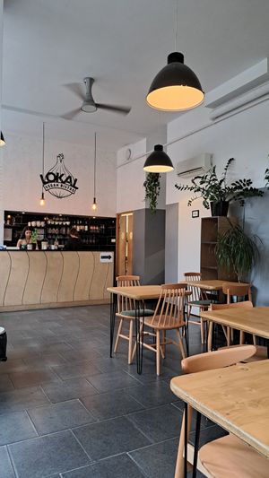 Interior at Lokal Vegan Bistro in Warsaw
