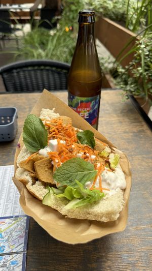 Amazing kebab. So tasty! 😋   at Lokal Vegan Bistro in Warsaw