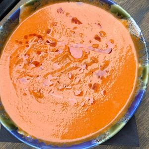 Gazpacho at Lokal Vegan Bistro in Warsaw