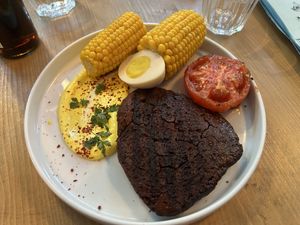 Steak  at Lokal Vegan Bistro in Warsaw