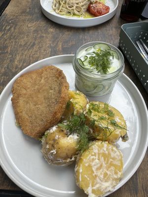 Fried cutlet  at Lokal Vegan Bistro in Warsaw