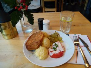 schabowy at Lokal Vegan Bistro in Warsaw