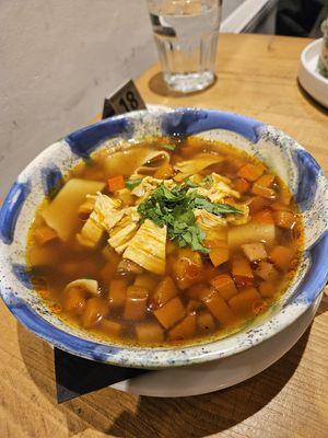 soup at Lokal Vegan Bistro in Warsaw