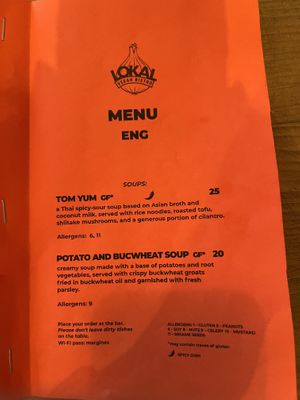 Soups  at Lokal Vegan Bistro in Warsaw