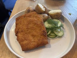 Fried cutlet  at Lokal Vegan Bistro in Warsaw