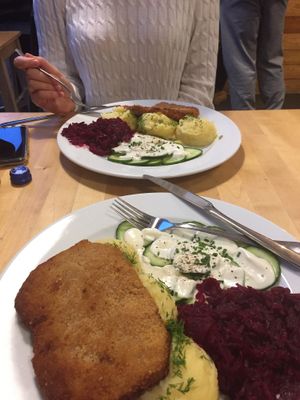 zimowy schabowy at Lokal Vegan Bistro in Warsaw