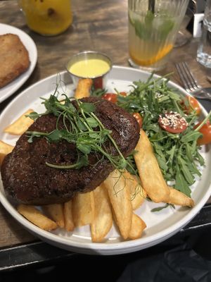 Steak  at Lokal Vegan Bistro in Warsaw