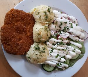 Even Vogue wrote about this "schabowy"! Waiting for winter vesion. (Uff. Half a portion would be enough.) at Lokal Vegan Bistro in Warsaw