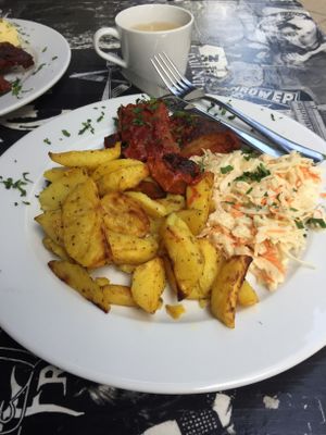 Ribs at Lokal Vegan Bistro in Warsaw