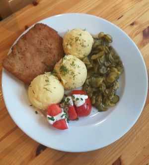 "Schabowy" at Lokal Vegan Bistro in Warsaw