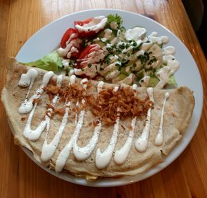 Naleśnik Ruski at Lokal Vegan Bistro in Warsaw