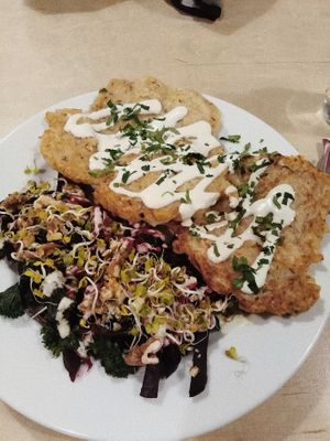 Lunch at Lokal Vegan Bistro in Warsaw