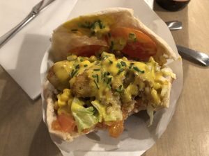 Cheese fingers at Lokal Vegan Bistro in Warsaw