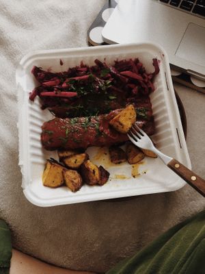 Ribs!!! at Lokal Vegan Bistro in Warsaw