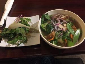 Veggie pho at Pho ThaiSon in Austin