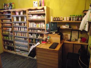 Inside the shop at Zelen Bio - Ivan Shishman in Sofia