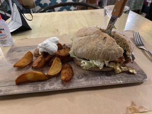 Queen burger at VIVA in Madrid