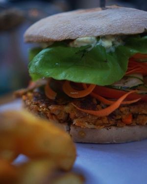 The 'Garden' Burger at VIVA in Madrid