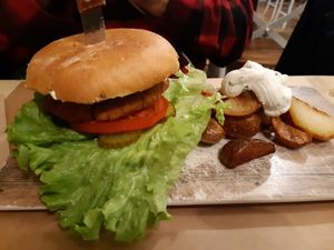 Árabe burger at VIVA in Madrid